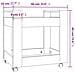 Carrello Per Scrivania Bianco 60x45x60 Cm In Legno Multistrato - Foto miniatura 11