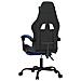 Sedia Da Gaming Con Poggiapiedi Nero E Blu In Similpelle - Foto miniatura 2