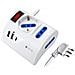 Multipresa Da Tavolo 3 Posti Con 2 Porte Usb-a E 1 Porta Usb-c Qc3.0 - Foto miniatura 1