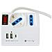 Multipresa Da Tavolo 3 Posti Con 2 Porte Usb-a E 1 Porta Usb-c Qc3.0 - Foto miniatura 2