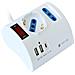 Multipresa Da Tavolo 3 Posti Con 2 Porte Usb-a E 1 Porta Usb-c Qc3.0 - Foto miniatura 3