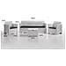 Set Salotto Da Esterno Admiral, Salottino Outdoor, Set Da Balcone O Giardino, Composizione Soggiorno Per Esterni, Made In Italy, Bianco - Foto miniatura 3