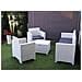 Set Salotto Da Esterno Admiral, Salottino Outdoor, Set Da Balcone O Giardino, Composizione Soggiorno Per Esterni, Made In Italy, Bianco - Foto miniatura 4