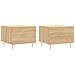 Tavolini Salotto 2pz Rovere Sonoma 50x50x40cm Legno Multistrato - Foto miniatura 2