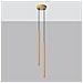Sollux Lighting Lampada A Sospensione Pastelo 2 Oro Sl.1305 - Moderno Lampade A Sospensione D'oro 118x15x15 Cm - Foto miniatura 2