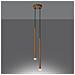 Sollux Lighting Lampada A Sospensione Pastelo 2 Oro Sl.1305 - Moderno Lampade A Sospensione D'oro 118x15x15 Cm - Foto miniatura 3