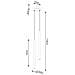 Sollux Lighting Lampada A Sospensione Pastelo 2 Oro Sl.1305 - Moderno Lampade A Sospensione D'oro 118x15x15 Cm - Foto miniatura 5