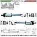 Motori Elettromeccanici 230 V Stelo Retrattile Corsa 400 Mm Per Cancello Elettrico 5 Metri 2 Anta Da 2,5 Metri Spinta - Foto miniatura 1
