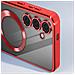 Cover Magsafe Per Samsung S24 Plus In Silicone Bordo Cromato - Foto miniatura 4