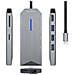 ASUC-8P004-GR replicatore di porte e docking station per laptop Cablato USB 3.2 Gen 1 (3.1 Gen 1) Type-C Grigio - Foto miniatura 1
