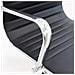 Poltrona da Ufficio Eridor con Altezza Regolabile 60x60x115/125H cm Colore Nero - Foto miniatura 6