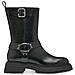 Black Casual Closed Booties Stivaletti Sintetico E Tessile Scarpe Donna Nero Eu 37, 1-25314-41 001 - Foto miniatura 2