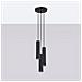 Sollux Lighting Lampada A Sospensione Karbon 3p Nero Sl.1576 - Minimalista Lampada A Sospensione Nero 108x19.5x19.5 Cm - Foto miniatura 2