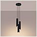Sollux Lighting Lampada A Sospensione Karbon 3p Nero Sl.1576 - Minimalista Lampada A Sospensione Nero 108x19.5x19.5 Cm - Foto miniatura 3