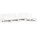 Set Salotto da Giardino 5 pz Bianco in Legno Massello di Pino - Foto miniatura 1