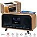 Rt850bt Radio Sveglia Fm Micro Hifi Bluetooth® Stereo Vintage Legno - Foto miniatura 1