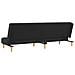 Divano Letto A 2 Posti Nero In Tessuto - Foto miniatura 6