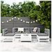 Set Divani Da Giardino 6 Pz Bianco In Legno Massello Di Pino - Foto miniatura 2
