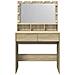 Toeletta Con Led Rovere Sonoma 80x41x134,5 Cm - Foto miniatura 4