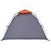 Tenda a Cupola 3 Persone Grigio e Arancione a Rilascio Rapido - Foto miniatura 9