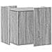 Recinto Lettiera Gatti Grigio Sonoma 53x53x51 cm in Truciolato - Foto miniatura 6