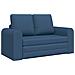 Divano Letto 2-in-1 Blu 148x71x83 cm in Tessuto - Foto miniatura 1