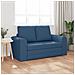 Divano Letto 2-in-1 Blu 148x71x83 cm in Tessuto - Foto miniatura 3