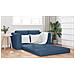 Divano Letto 2-in-1 Blu 148x71x83 cm in Tessuto - Foto miniatura 4