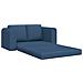 Divano Letto 2-in-1 Blu 148x71x83 cm in Tessuto - Foto miniatura 5