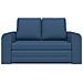 Divano Letto 2-in-1 Blu 148x71x83 cm in Tessuto - Foto miniatura 6