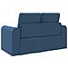 Divano Letto 2-in-1 Blu 148x71x83 cm in Tessuto - Foto miniatura 8