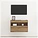 Mobile TV  con luci LED Rovere Artigianale 60x30x40 cm - Foto miniatura 3