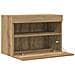 Mobile TV  con luci LED Rovere Artigianale 60x30x40 cm - Foto miniatura 5