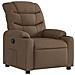 Poltrona Reclinabile in Tessuto Marrone - Foto miniatura 1