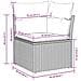 Set Divano da Giardino 6pz con Cuscini Grigio Chiaro Polyrattan - Foto miniatura 9
