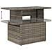Set Divano da Giardino 10 pz con Cuscini Grigio in Polyrattan - Foto miniatura 8