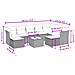 Set Divano da Giardino 10 pz con Cuscini Beige in Polyrattan - Foto miniatura 3