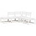 Set Salotto da Giardino 5 pz Bianco in Legno Massello di Pino - Foto miniatura 1