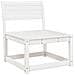 Set Salotto da Giardino 5 pz Bianco in Legno Massello di Pino - Foto miniatura 3