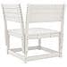 Set Salotto da Giardino 5 pz Bianco in Legno Massello di Pino - Foto miniatura 6