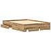 Struttura letto con cassetti Rovere artigianale Legno ingegnerizzato - Foto miniatura 5