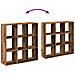Libreria Divisorio Legno Antico 102x29x103,5 cm in Truciolato - Foto miniatura 8