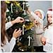 Set Di 6 Ornamenti Natalizi A Forma Di Bastoncino Di Zucchero - Decorazioni Festive Gold - Foto miniatura 3