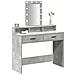 Tavolo da Toeletta con Luci LED Grigio Cemento 100x41x140 cm - Foto miniatura 3