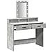 Tavolo da Toeletta con Luci LED Grigio Cemento 100x41x140 cm - Foto miniatura 4
