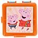 Contenitore Per Il Pranzo Per Bambini A Forma Quadrata In Plastica Senza Bpa, Resistente, Arancione - Foto miniatura 5