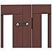 Cancello Cani Porta Pieghevole Marrone 9 Pannelli 450cm Pioppo - Foto miniatura 7