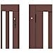 Cancello Cani Porta Pieghevole Marrone 9 Pannelli 450cm Pioppo - Foto miniatura 9