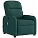 Poltrona Massaggiante Reclinabile Verde Scuro in Tessuto - Foto miniatura 1