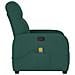 Poltrona Massaggiante Reclinabile Verde Scuro in Tessuto - Foto miniatura 4